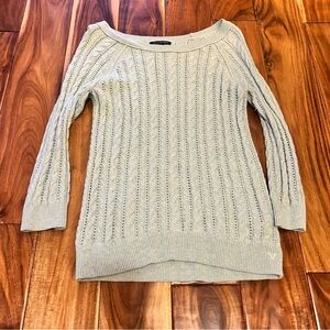 Women’s American eagle light green mint cable knit sweater. Size small